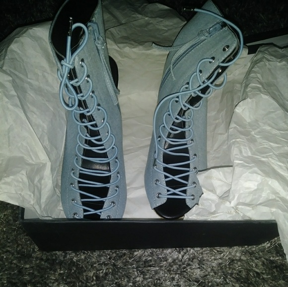 ON SALE Rebecca Minkoff denim wedges - Picture 2 of 6